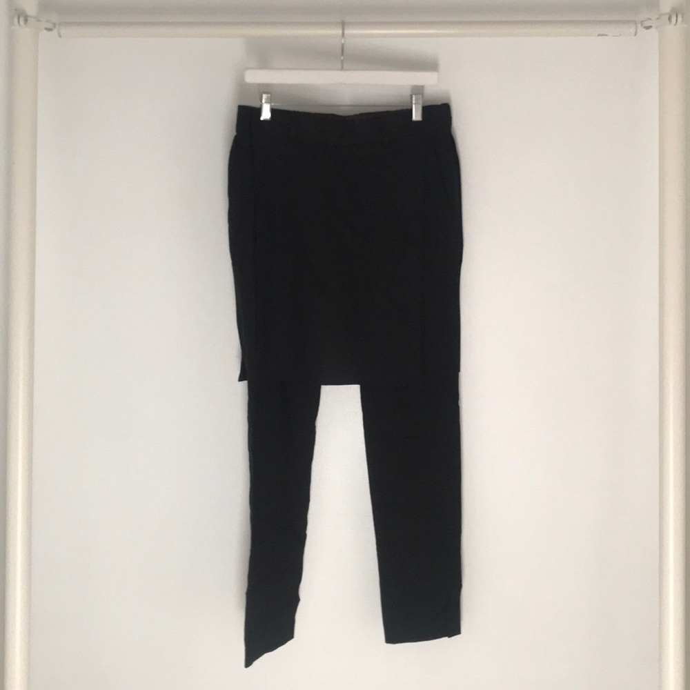 Zara Black label pant with faux skirt